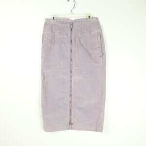 We the Free Skirt SZ 25 Pencil Corduroy Soft Girl Fairy Preppy Academic Twee